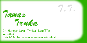 tamas trnka business card